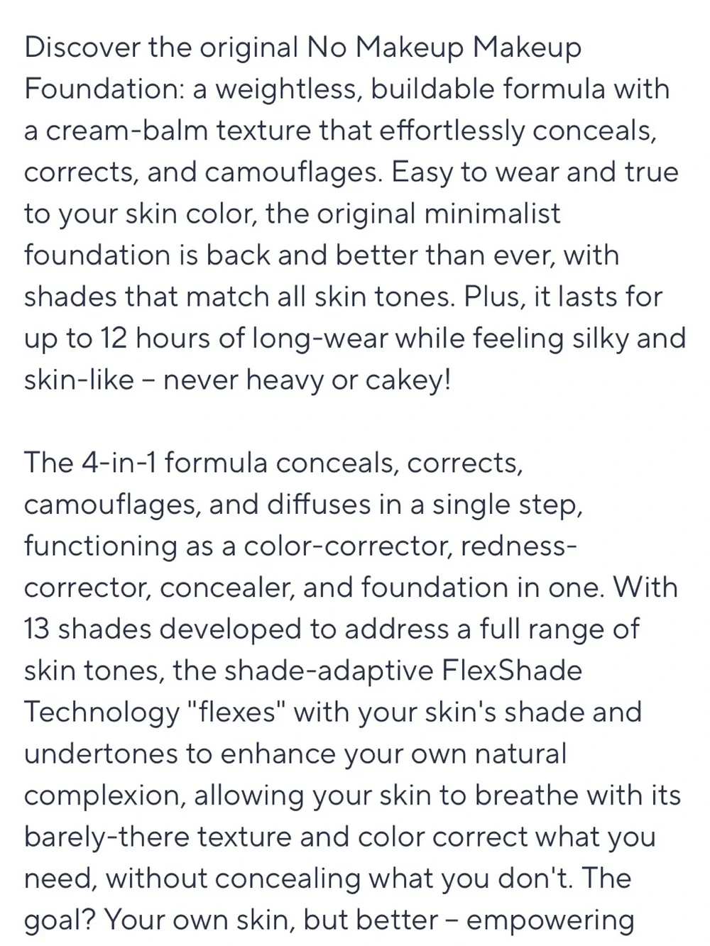 No Makeup 4-in-1 Foundation & brush – Medium